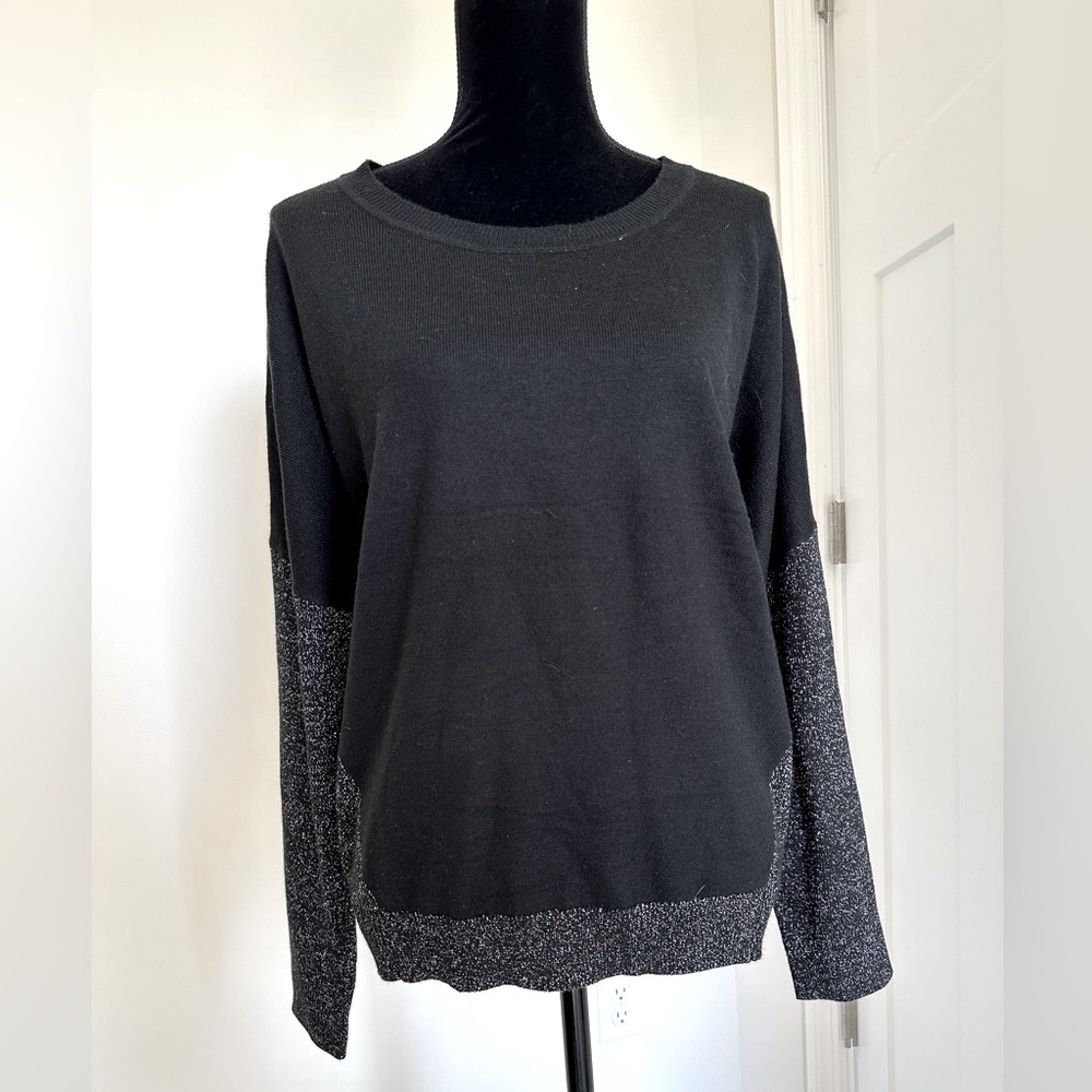 Women’s Apt‎ 9 Scoop Neck Color-Block Glitter Sweater